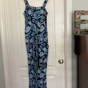Loft blue jumpsuit